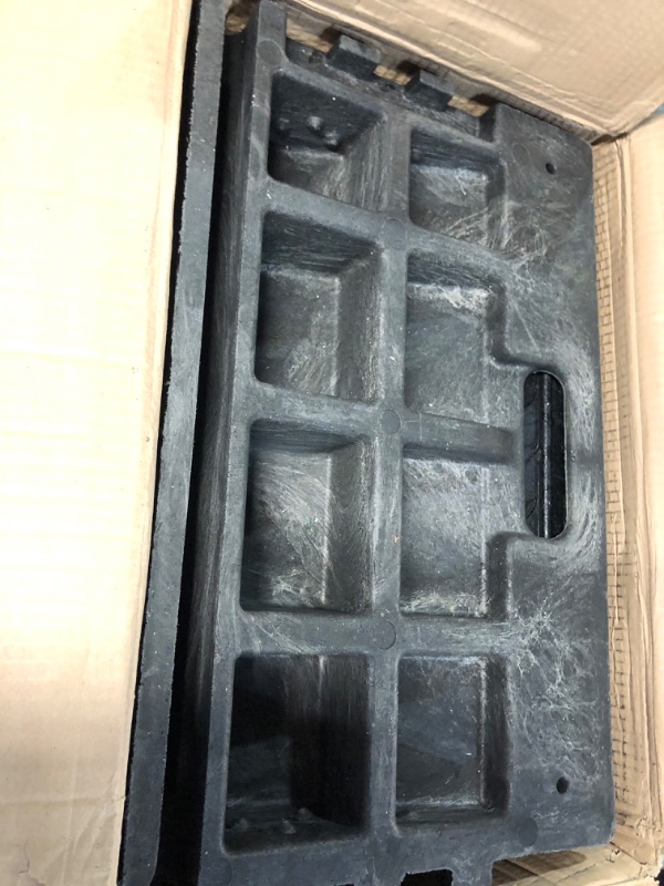 Photo 1 of 4" Inch Driveway Curb Ramp, Heavy Duty Rubber Ramps Perfect for 