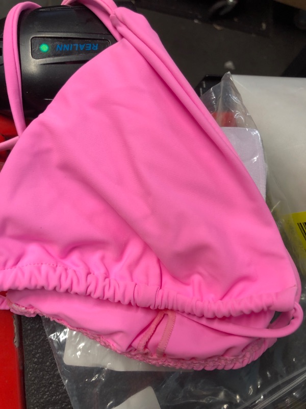 Photo 1 of Tainehs Women's Sexy Halter Thong Bikini Top String Micro Triangle Bikini Top Swimsuit