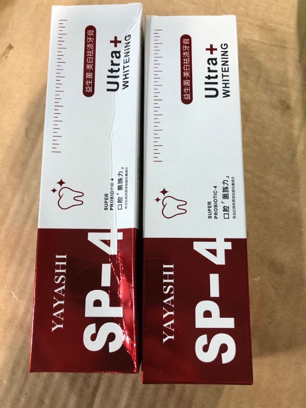 Photo 2 of 2Pcs YAYASHI SP-4 Probiotic Whitening Toothpaste (2PACK)