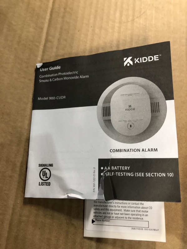 Photo 3 of Kidde Smoke & Carbon Monoxide Detector, AA Battery Powered