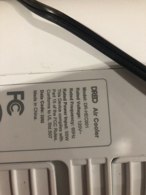 Photo 3 of *NOT TESTED* Dreo Evaporative Air Cooler, 40” Cooling Fans that Blow Cold Air, 2023 Upgrade with 80° Oscillating, Removable Water Tank, Ice Packs, Remote Control, 4 Speeds, 7H Timer, Swamp Cooler for Bedroom White