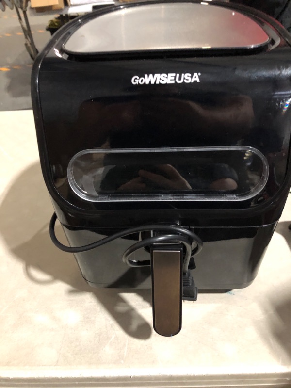 Photo 3 of (PARTS ONLY) 4 qt. Black Electric Air Fryer with See Through Window and 8-Presets