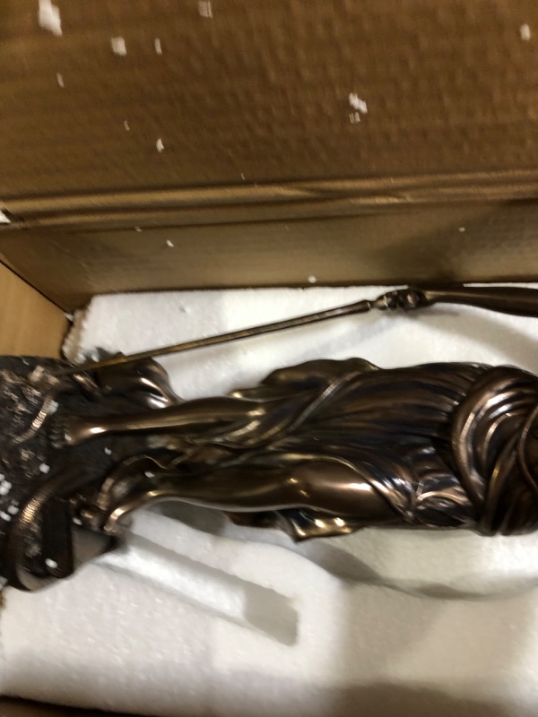 Photo 1 of 18" Blind Lady Scales of Justice Statue Lawyer Attorney Judge Figurine