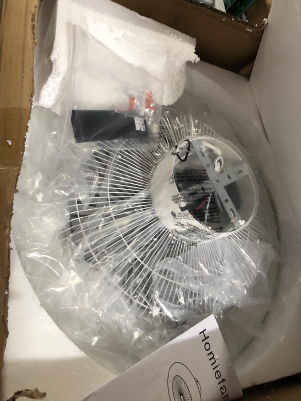 Photo 1 of Enclosed Ceiling Fan with Light Low Profile Ceiling Fan with Light 22 Inches Ceiling Fans with Lights Flush Mount with 6 Level 