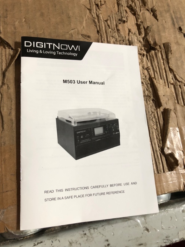 Photo 1 of DIGITNOW Bluetooth Record Player Turntable with Stereo Speaker, LP Vinyl to MP3 Converter with CD, Cassette, Radio, Aux 