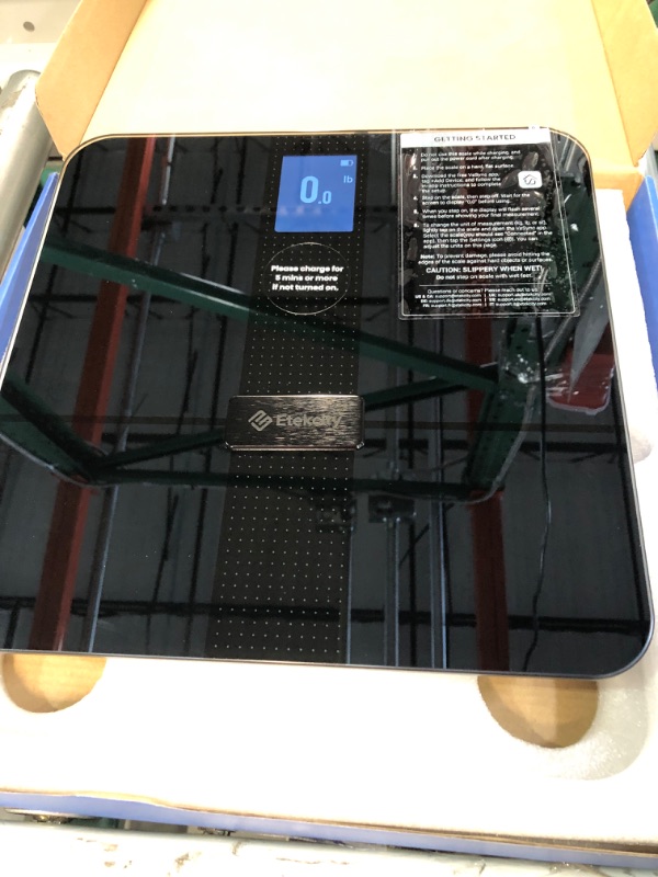 Photo 2 of **See Notes**
Etekcity Smart WiFi Scale for Body Weight and Fat, 400lb Wifi Scale Black