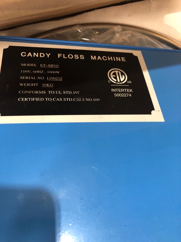 Photo 3 of *Used* Display4top Cotton Candy Machine Commercial