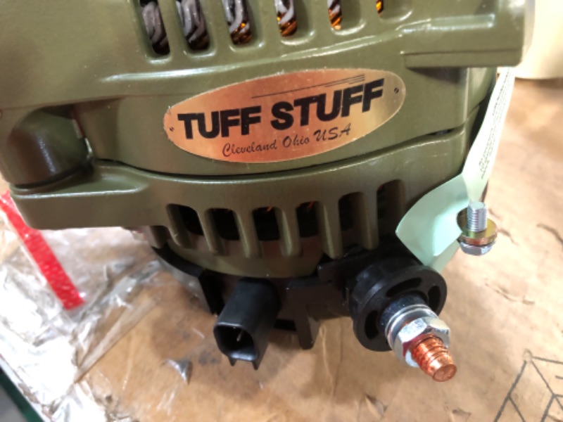 Photo 5 of Tuff Stuff Alternator, 250 amp, 12V, External Regulator, 6 Rib Serpentine Pulley, Army Green, Jeep Wrangler JK 2012-18, Each (7516G)