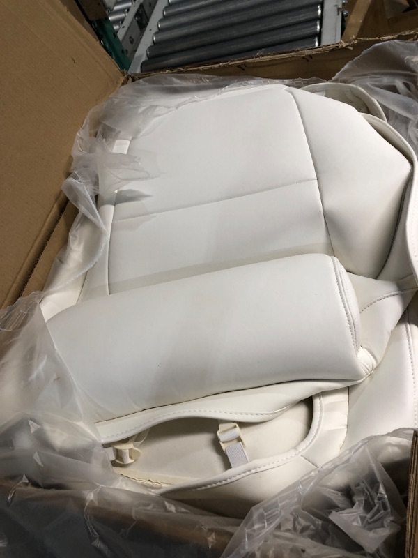 Photo 2 of Basenor Tesla Model Y Seat Cushion Leather Front and Rear Seat White