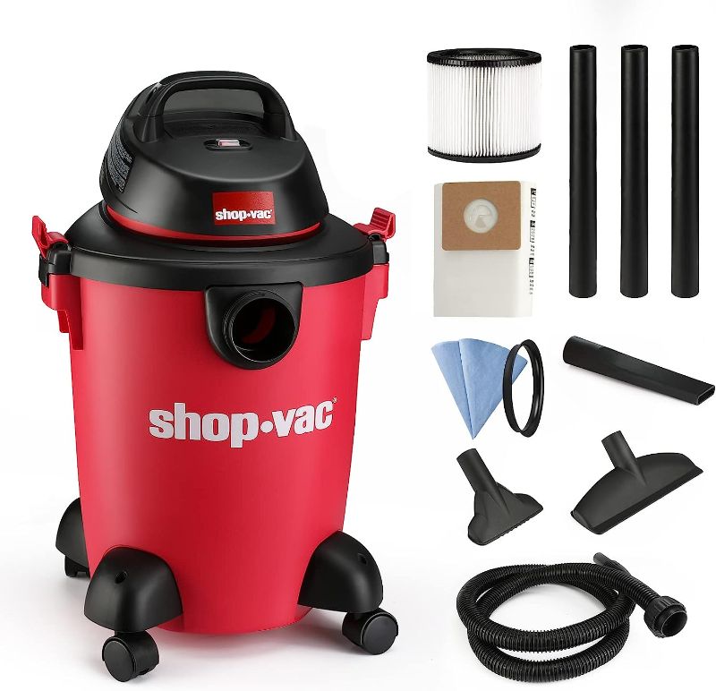 Photo 1 of *FOR PARTS ONLY* Shop-Vac 8 Gallon 3.0 Peak HP Wet Dry Vacuum, 3 in 1 Function Heavy-Duty Shop Vacuum