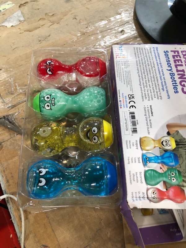 Photo 1 of hand2mind Express Your Feelings Sensory Bottles, Calm Down Corner Essentials, Sensory Toys for Sensory Play, Play Therapy Toys, Calming Toys for Kids with Anxiety, Mindfulness Toys (Set of 4)