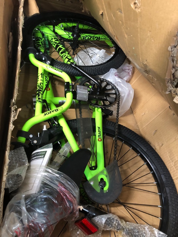 Photo 2 of *MISSING HARDWARE*
Razor High Roller BMX/Freestyle Bike, 20-Inch Green