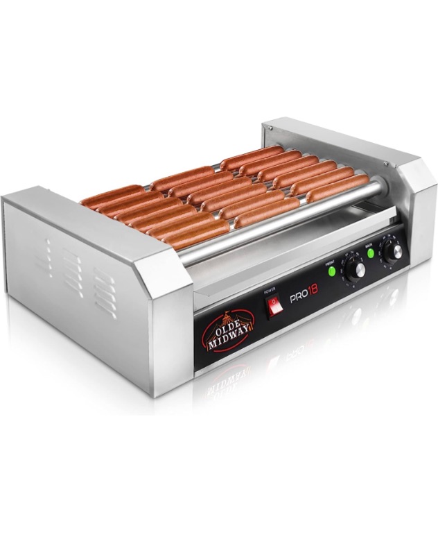 Photo 1 of  Electric 18 Hot Dog 7 Roller Grill Cooker Machine 900-Watt -