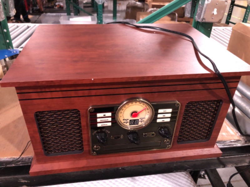 Photo 5 of Victrola Nostalgic 6-in-1 Bluetooth Record Player & Multimedia Center with Built-in Speakers