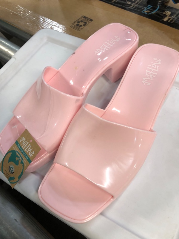 Photo 2 of *SEE NOTES* Mad Love Women's Marni Jelly Slide Mule Heels, Size: 11, Pink