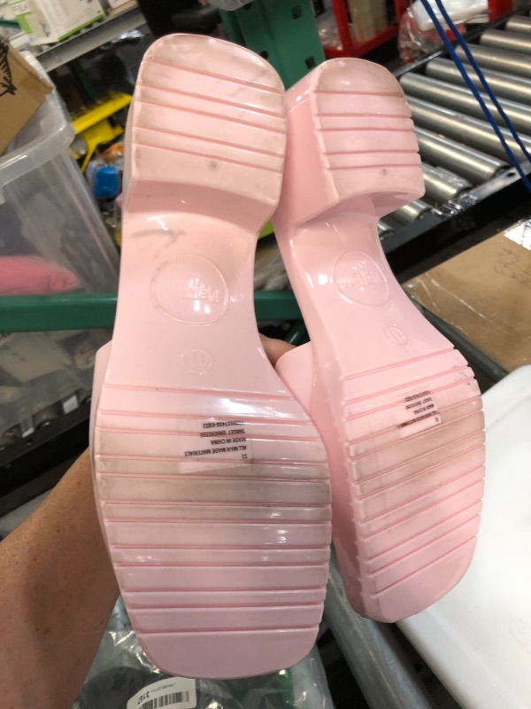 Photo 4 of *SEE NOTES* Mad Love Women's Marni Jelly Slide Mule Heels, Size: 11, Pink