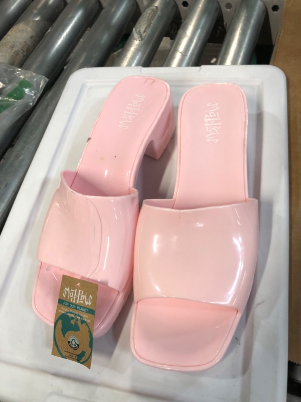 Photo 3 of *SEE NOTES* Mad Love Women's Marni Jelly Slide Mule Heels, Size: 11, Pink