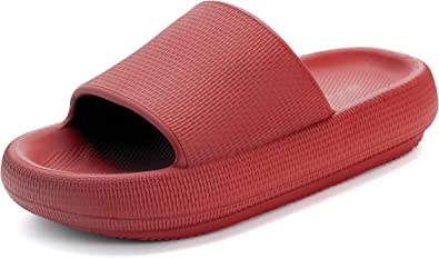 Photo 1 of *USED* BRONAX Pillow Slippers for Women and Men, Red, Size: 40-41