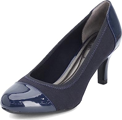 Photo 1 of LifeStride Women's, Parigi Stretch Pump, Size 9.5 Wide, Lux Navy