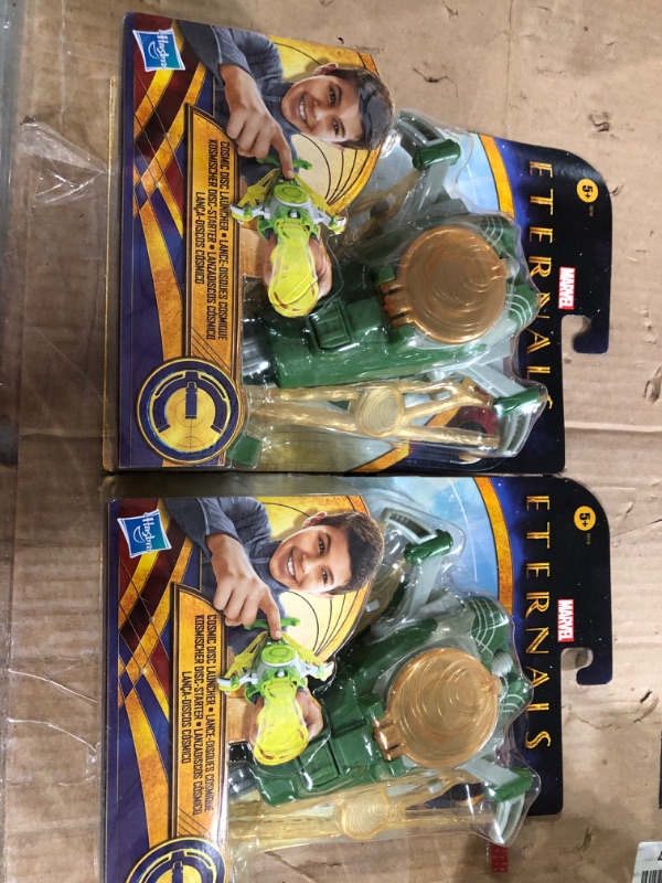 Photo 2 of (2 Pack) Marvel The Eternals Cosmic Disc Launcher Toy, Inspired by The Eternals Movie, Includes 3 Discs