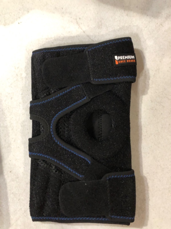Photo 1 of KARM Knee Brace with Side Stabilizers - Adjustable Knee Brace for Meniscus Tear, Arthritis Pain and Support, Working Out, Running. Knee Support for Women, Men, Youth (XS/S/M/L Black) Black Size 1 (XS/S/M/L)
