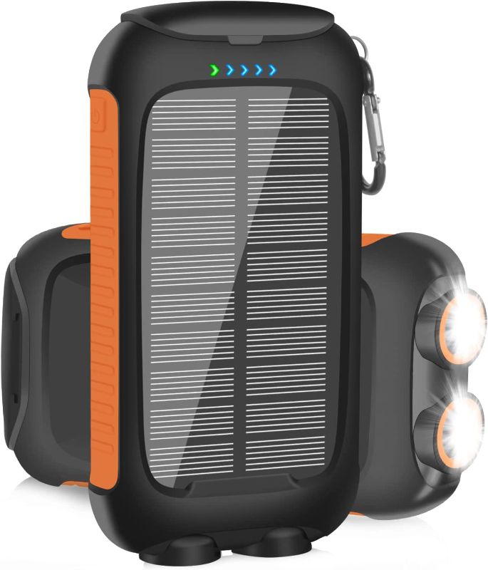 Photo 1 of *Stock Photo Similar* Solar Power Bank 38800mAh Orange
