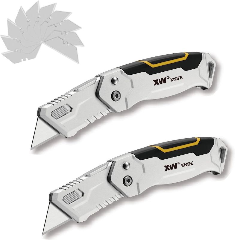 Photo 1 of (2 Pack) XW Folding Utility Knife 2 Pcs Set