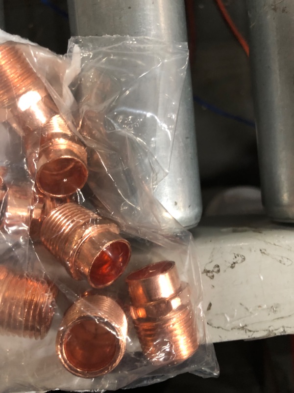 Photo 4 of 1/2 in. Copper C x M Male Pressure Adapter (10-Pack)