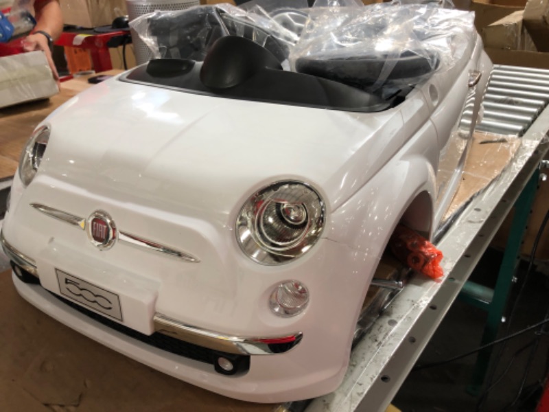 Photo 1 of Best Ride On Cars Fiat 500 Push Car, White 37 x 19 x 12 inches