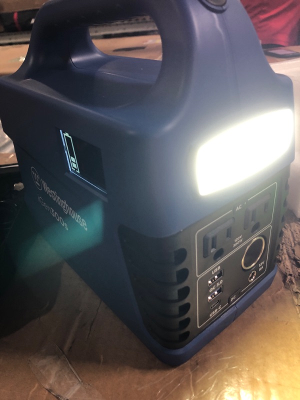 Photo 1 of Westinghouse iGen300s Portable Power Station and Solar Generator
