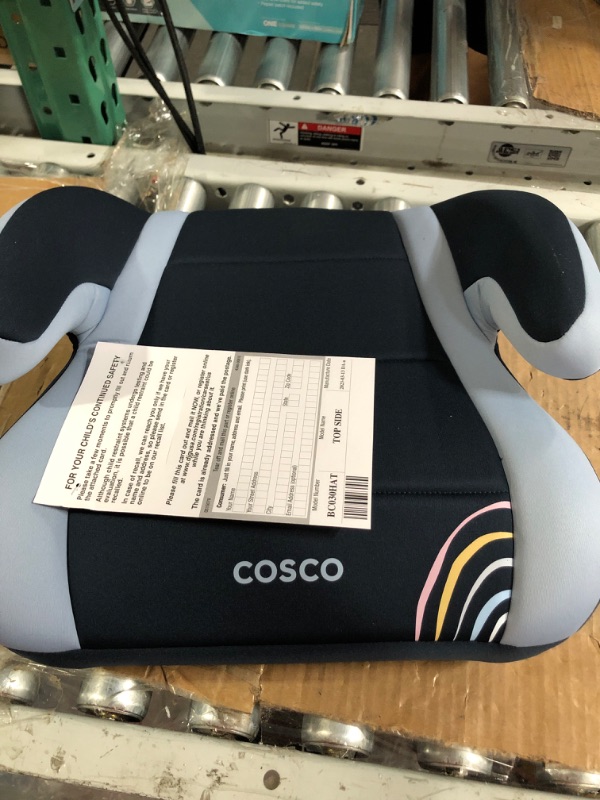 Photo 2 of Cosco Topside Backless Booster Car Seat, Lightweight 40-100 lbs, Rainbow