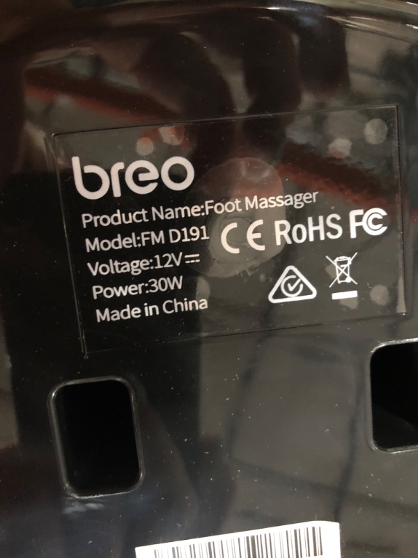 Photo 2 of Breo Foot Massager Machine with Heat-Up to Men Size 12 1 Count (Pack of 1)