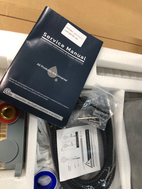 Photo 1 of **USED** Aolemi 16 Inch Ceiling Mount Shower System Matte Black Rain Shower Head 