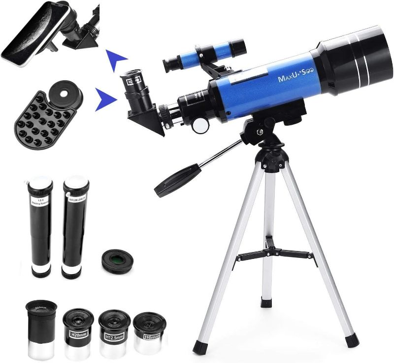 Photo 1 of MaxUSee 70mm Telescope for Kids & Astronomy Beginners, 