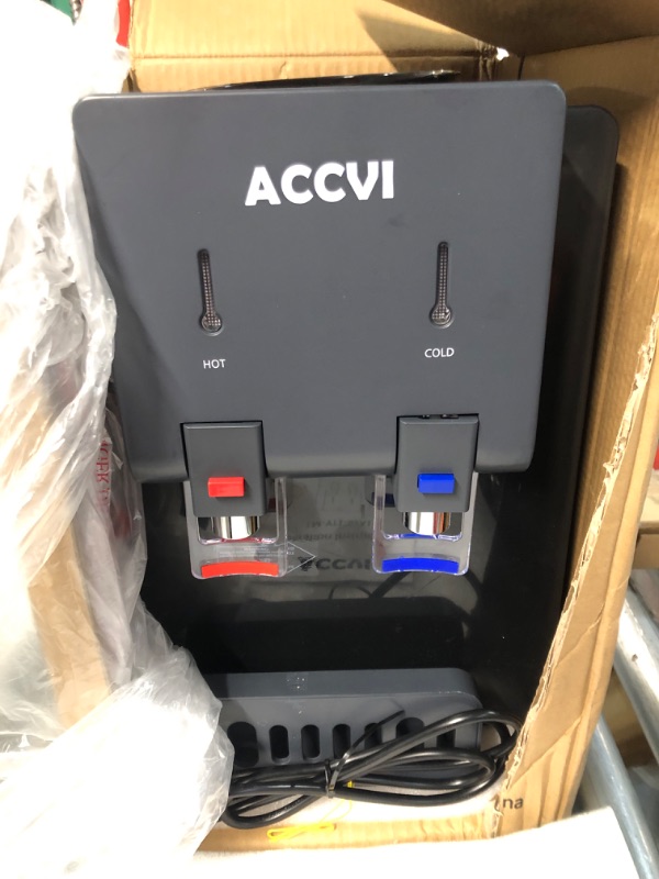 Photo 2 of *FOR PARTS ONLY* ACCVI Premium Countertop Water Cooler Dispenser, Holds 3 or 5 Gallon Jug, Top Loading