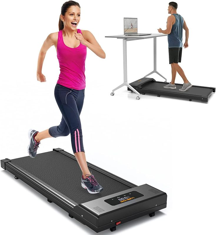 Photo 1 of Walking Pad, Under Desk Treadmill 2 in 1, LUBBYGIM Electric Treadmill Under Desk with 300lbs Capacity, Portable Mini Treadmill in LED Display with Remote Control(2023NEW)