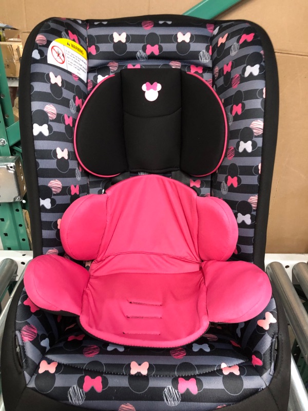 Photo 3 of Disney Baby Jive 2 in 1 Convertible Car Seat,Rear-Facing 5-40 pounds and Forward-Facing 22-65 pounds, Minnie Stripes