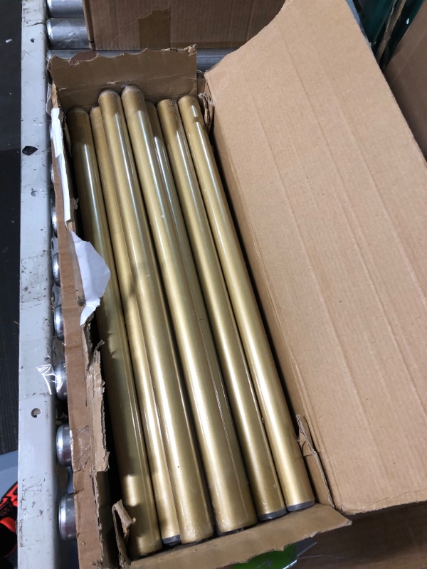 Photo 1 of *STOCK PHOTO REFERENCE ONLY* adjustable drapery rod set gold 28-48"

