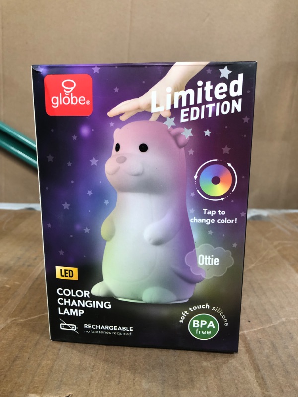 Photo 1 of Globe Electric Adorable Multicolor Changing Integrated LED Rechargeable - Ottie the Otter 