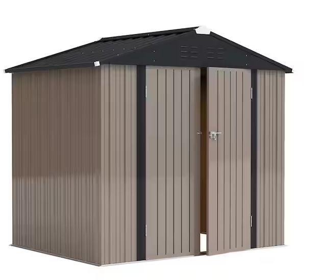 Photo 1 of * see notes * 6 ft. W x 8 ft. D Outdoor Storage Metal Shed Lockable