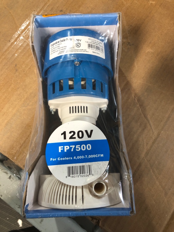 Photo 3 of 120-Volt 7500-CFM Evaporative Cooler (Swamp Cooler) Pump
