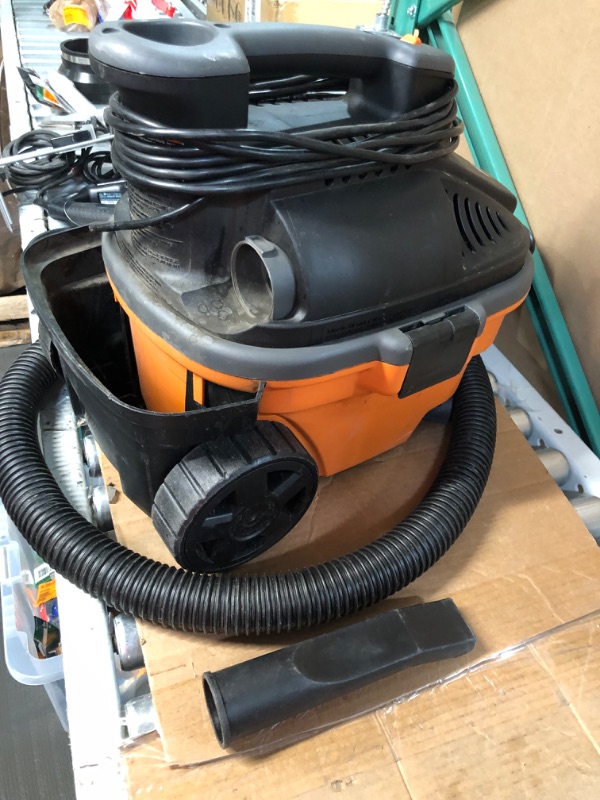 Photo 3 of ***USED - MISSING PARTS - SEE NOTES*** 4 Gallon 5.0 Peak HP Portable Wet/Dry Shop Vacuum
