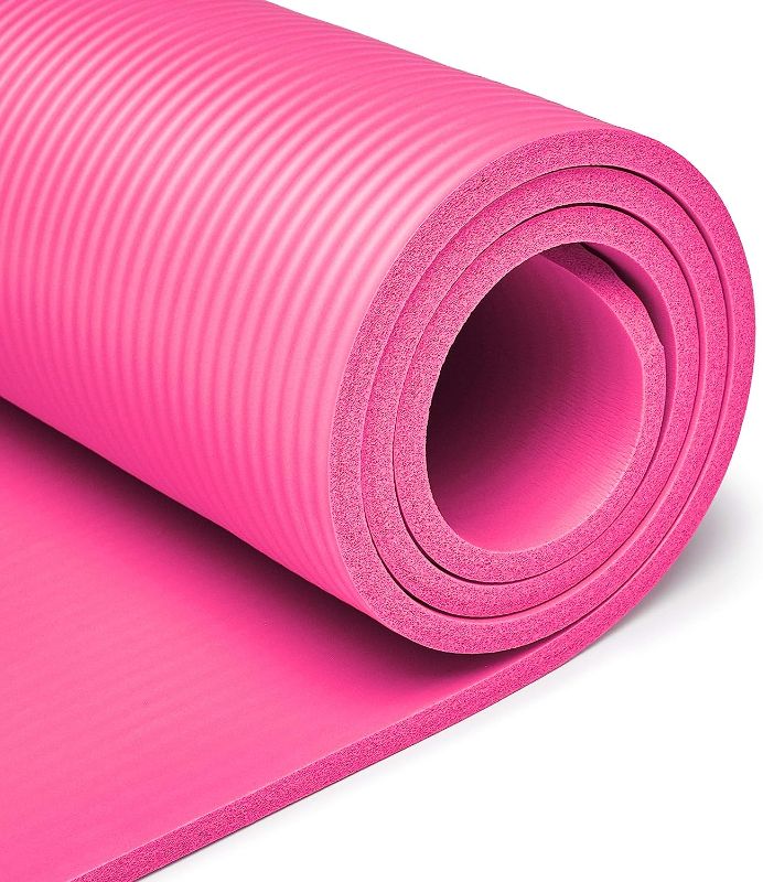 Photo 1 of 
Amazon Basics 1/2-Inch Extra Thick Exercise Yoga Mat
Color:Pink
