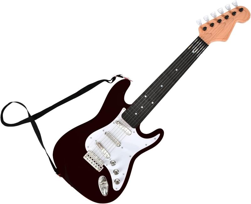 Photo 1 of 26 Inch Guitar Toy for Kids,Portable Electronic Guitar Musical Instrument Toy, Black 