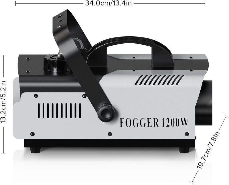 Photo 1 of *SEE NOTES* Fog Machine, 1200W Smoke Machine with 6 LEDs