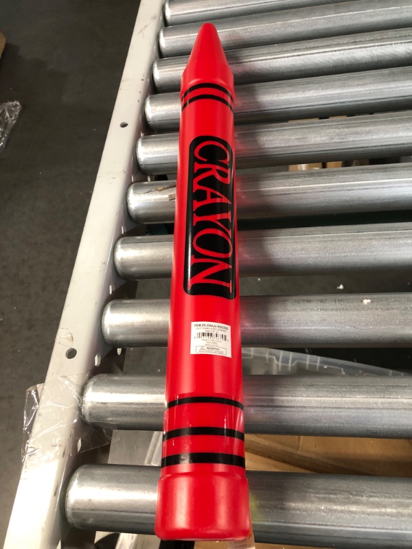 Photo 1 of 22.5" Jumbo Crayon Bank, Red