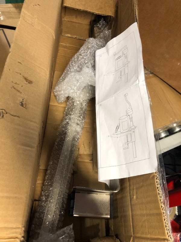 Photo 1 of *SEE NOTES VEVOR Commercial Can Opener, 18.9"/48cm Long, Stainless Steel Manual Table Can Opener for Up to 11.8"/30cm Tall, Fixed with Clamp or Screws, Ergonomic Swing Handle & One Spare Knife, for Restaurants 18.9" Long Silver