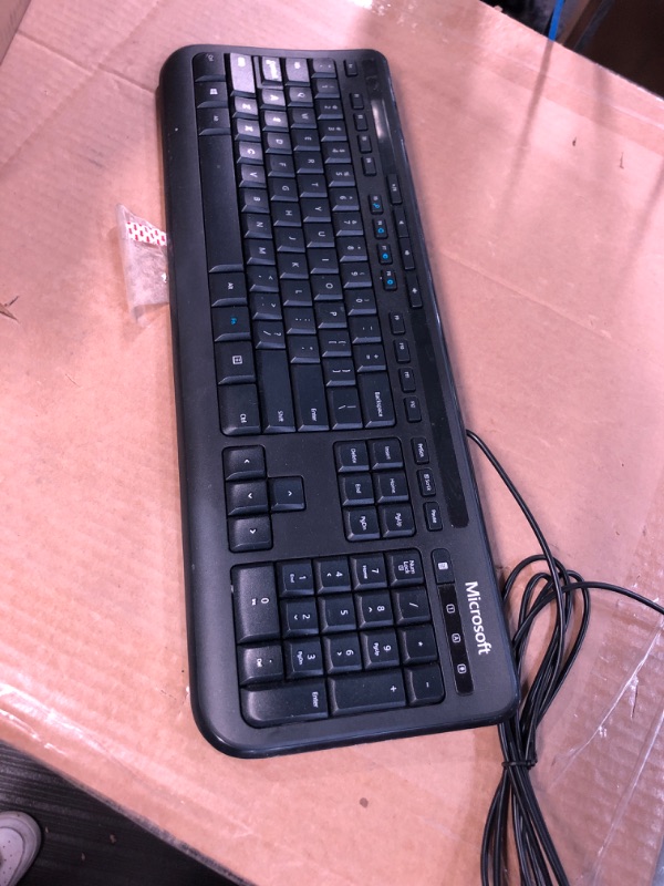 Photo 2 of Microsoft 3J2-00001 Wired Desktop 600 for Business - Wired Keyboard and Mouse Combo. Spill Resistant Design.