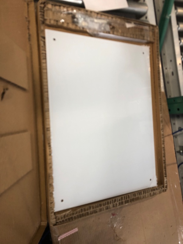 Photo 1 of Magnetic Glass Whiteboard 24'' X 18'' Glass Dry Erase Board White Boards for Walls Magnetic Wall Board Frameless Glass Board (Ultra White) Ultra White New 24''x18''