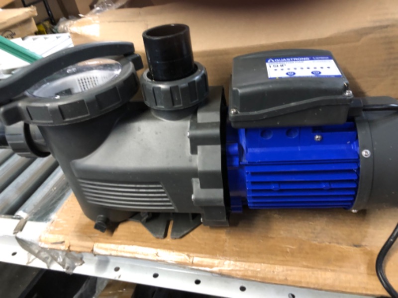 Photo 2 of *** FOR PARTS*** Aquastrong 1.5 HP In/Above Ground Dual Speed Pool Pump, 115V, 4795GPH ****** UNABLE TO TEST FUNCTION